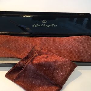Battaglia Store silk handmade tie & pocket square